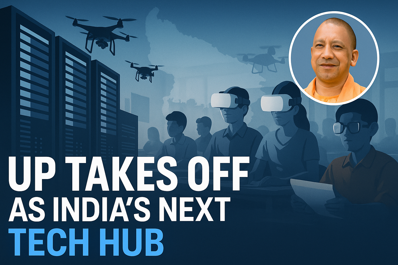 UP Aims to Become India’s Tech-Hub: AI, Drones, Robotics in Focus